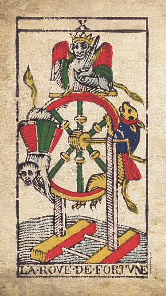 Wheel of Fortune ในสำรับ Tarot de Marseille