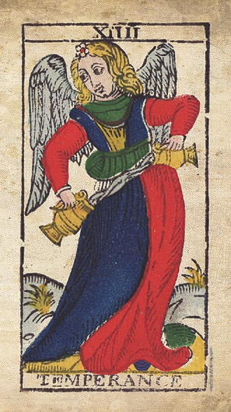 Temperance ในสำรับ Tarot de Marseille