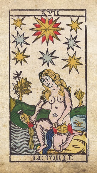 The Star ในสำรับ Tarot de Marseille