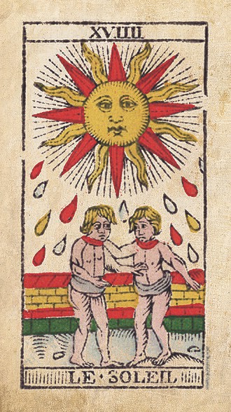 The Sun ในสำรับ Tarot de Marseille