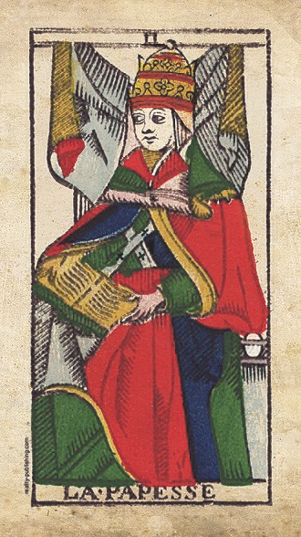 The High Priestess ในสำรับ Tarot de Marseille