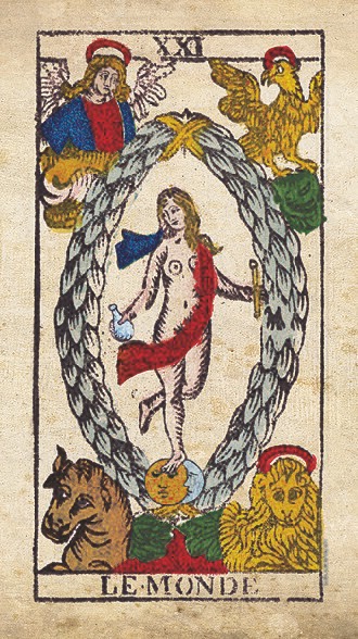 The World ในสำรับ Tarot de Marseille