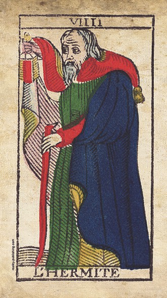 The Hermit ในสำรับ Tarot de Marseille