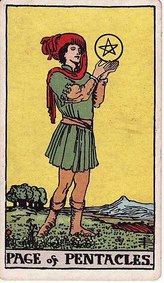 ไพ่ Page of Pentacles