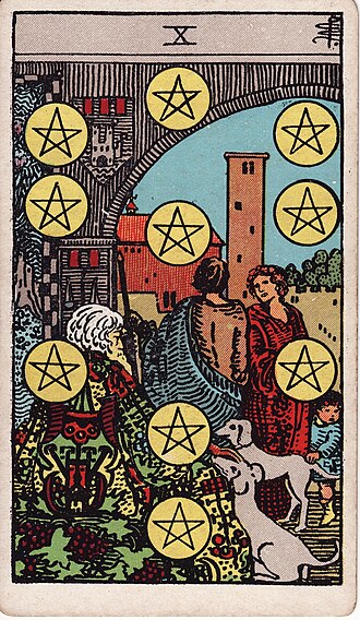 ไพ่ Ten of Pentacles
