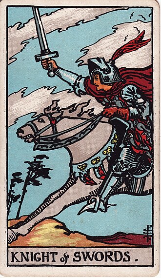 ไพ่ Knight of Swords