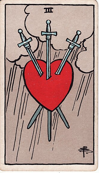 ไพ่ Three of Swords