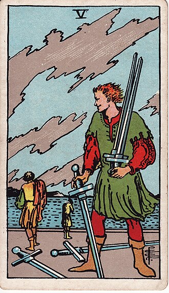 ไพ่ Five of Swords