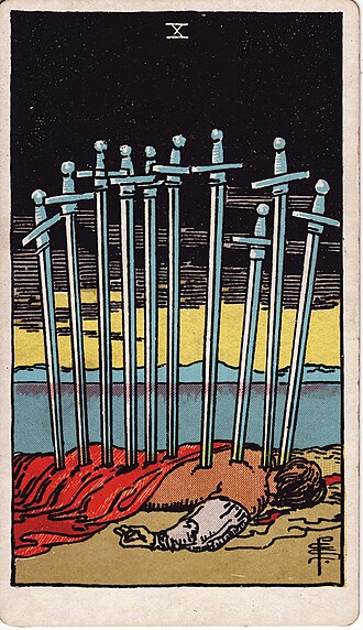 ไพ่ Ten of Swords