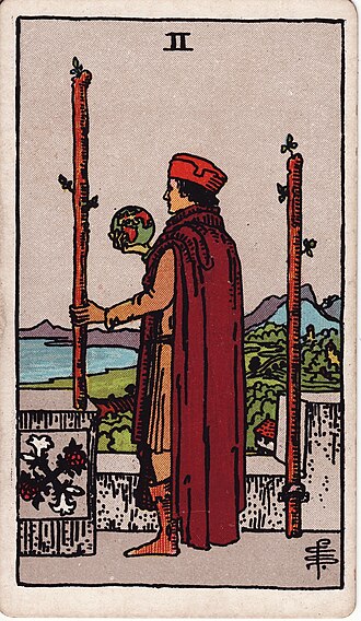 ไพ่ Two of Wands