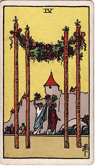 ไพ่ Four of Wands
