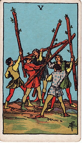 ไพ่ Five of Wands