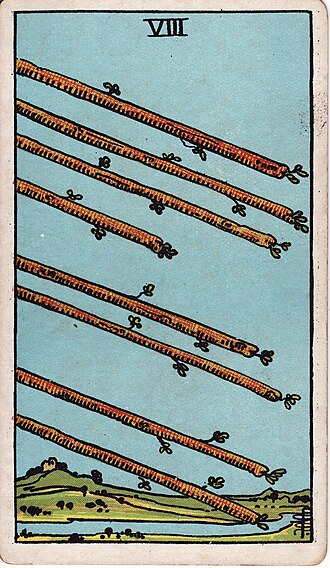 ไพ่ Eight of Wands