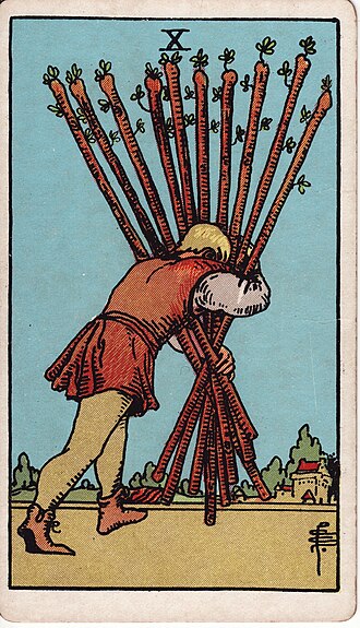 ไพ่ Ten of Wands