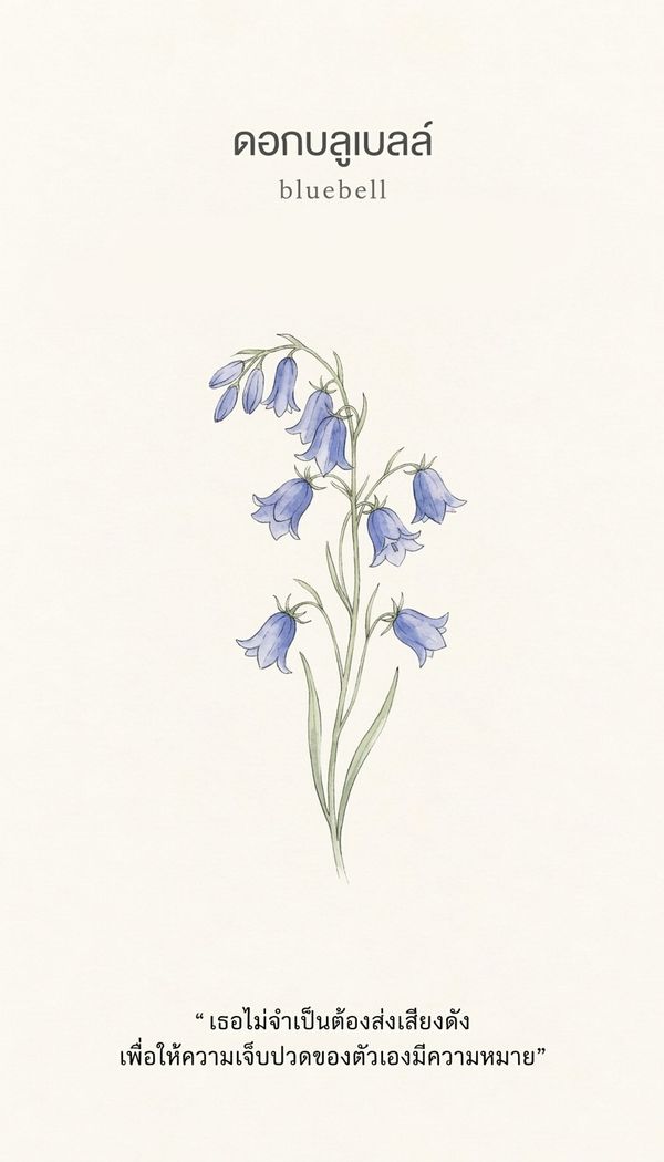 ไพ่ออราเคิล ดอกบลูเบลล์ Bluebell